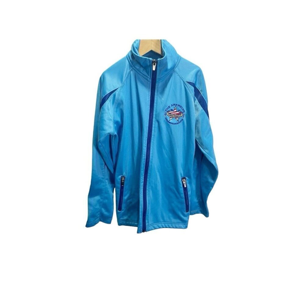 American Cheer and Dance Championships National Full Zip Jacket Blue Sz YL‎